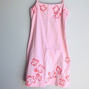 Pink Floral Beach Dress